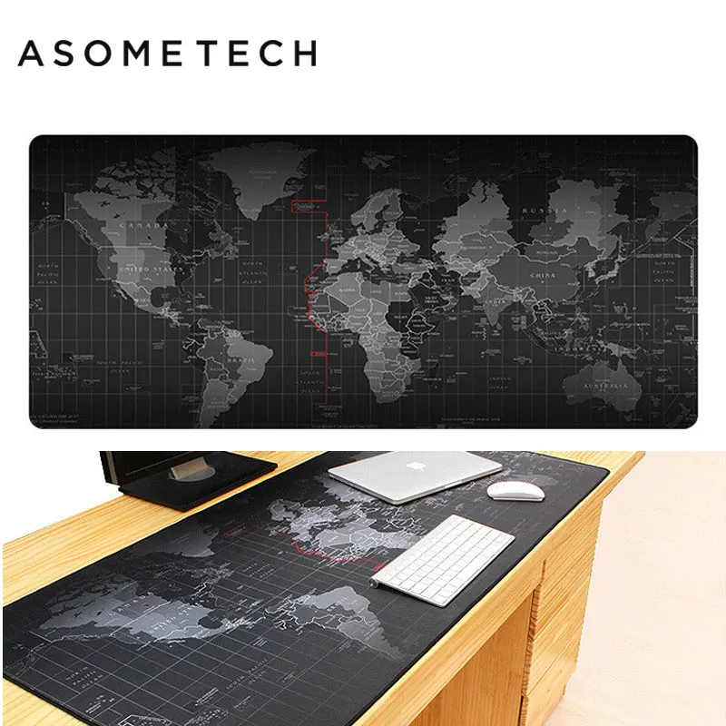 Универсальный нескользящий игровой коврик для мыши 2018 большой старый мир карта