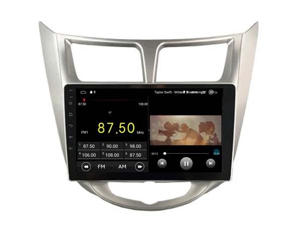 Deluxe Edition автомобильный Android 9 0 плеер для hyundai Accent верна Солярис 2012 Планшеты 4G sim