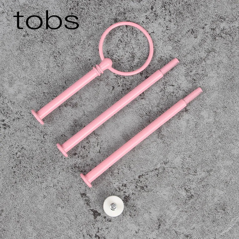 3-уровневая подставка для торта Золотая серебряная черная белая красная розовая