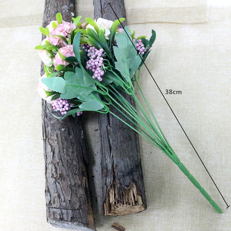 Искусственные цветы Flone букет поддельные подарок на день Святого Валентина