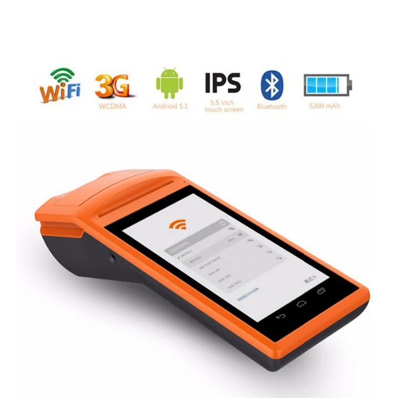 Android 6 0 1 ГБ Ram пос терминал принтер WIFI Bluetooth GPRS мини планшет POS машина с устройство
