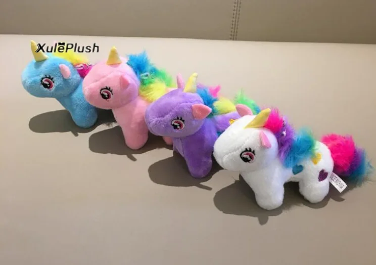 1piece random color Разноцветные, размеры 4-11 см, милая лошадь и т. Д., плюшевая игрушка в виде животного; брелок в виде животного, лошади, плюшевые игрушки, кукла - Цвет: 1piece random color