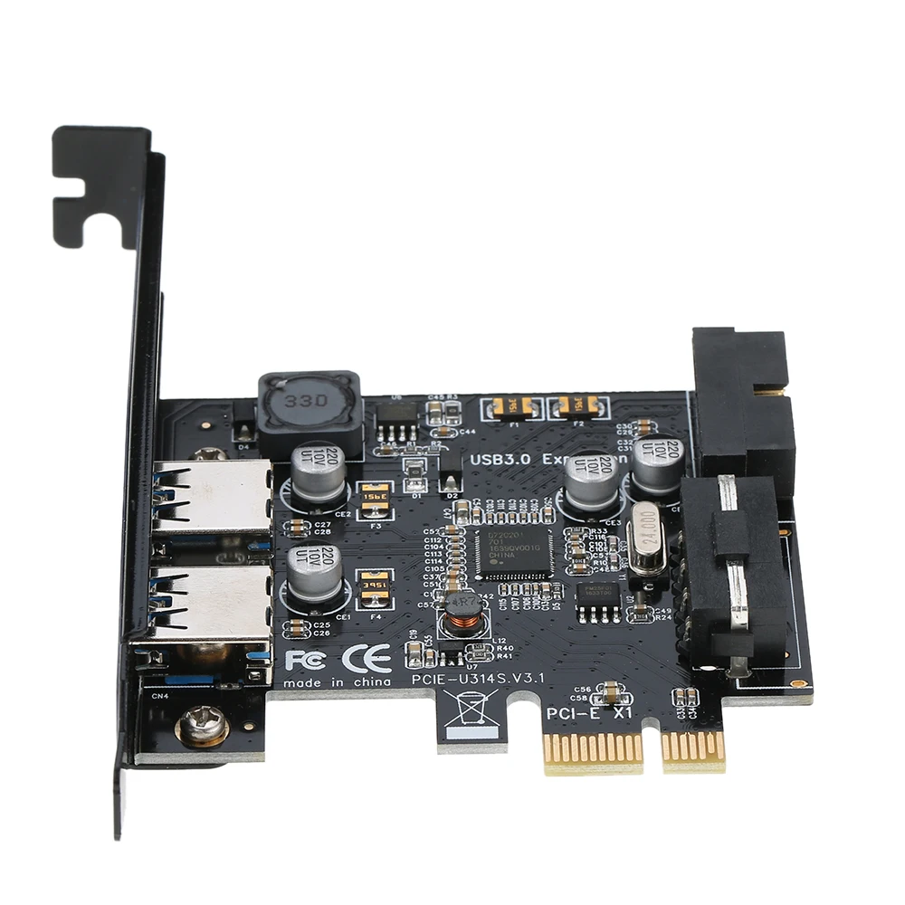 STW PCI E к USB 3 0 2 портовая экспресс карта Mini концентратор контроллер адаптер с