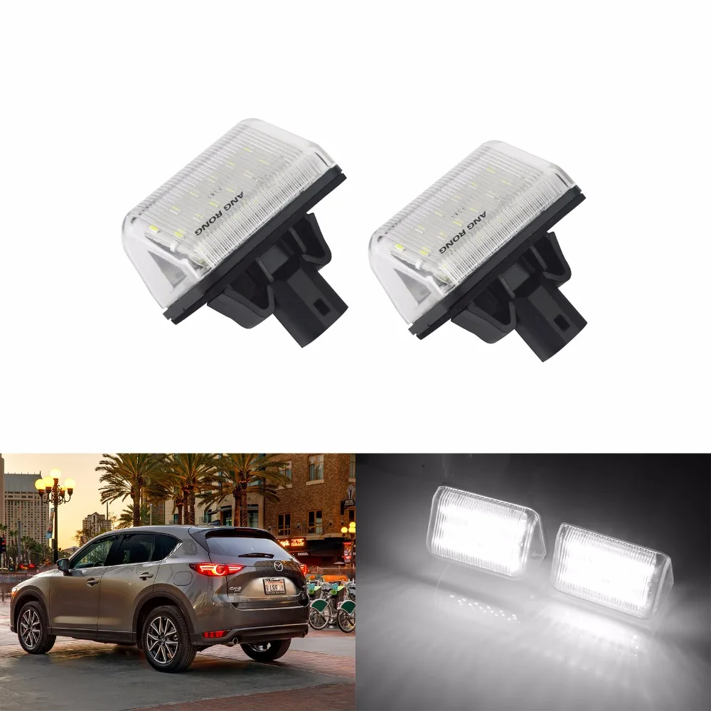 ANGRONG 2x светодиодный номерной знак белого цвета для Mazda Mazdaspeed6 (Atenza/MPS) 2005 07 6 Atenza (GG/GY)