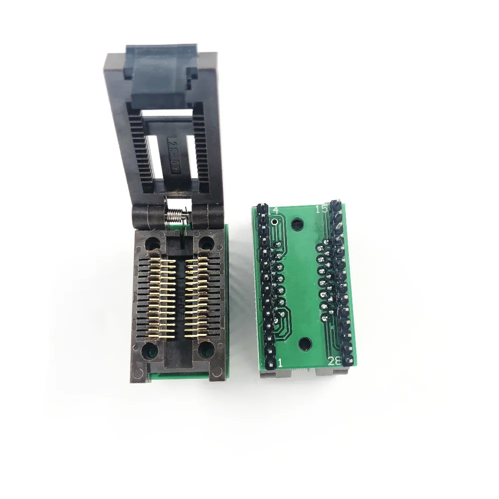 SOP28 SOIC28 SO28 до DIP28 шаг 1 27 мм ширина корпуса 7 5 тестовое программируемое гнездо IC мил