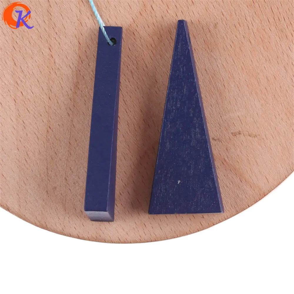 Cordial Design 200Pcs 15*39MM Jewelry Accessories/Wood Beads/Environmental Paint/Triangle Shape/DIY/Hand Made/Earring Findings | Украшения