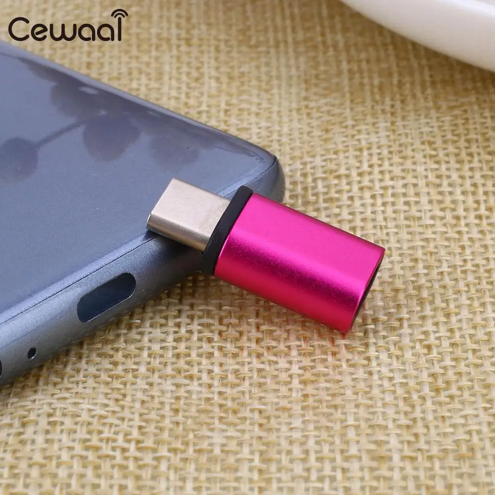 Универсальный адаптер из алюминиевого сплава type-C для зарядки Micro usb мобильного