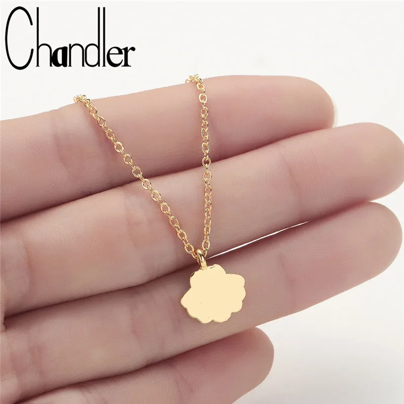 Ожерелье Chandler из медной ракушки Очаровательное ожерелье морской золотого цвета