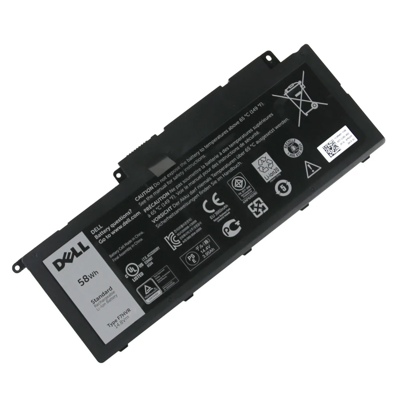 Аккумулятор для ноутбука DELL Inspiron 17 7000 7737 7746 14 15 15r 5545 7537 14-7437 F7HVR G4YJM 062VNH T2T3J 14,8 V 58Wh