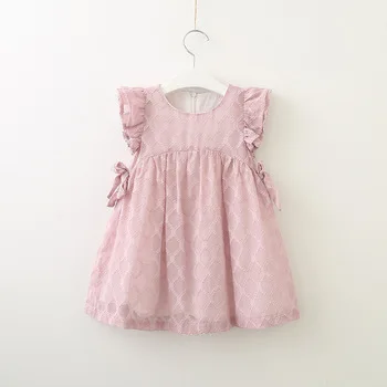 Hurave/платье подружки невесты; vestido; Детская летняя одежда; платье без рукавов; детская одежда; однотонные платья-пачки с вышитыми бабочками