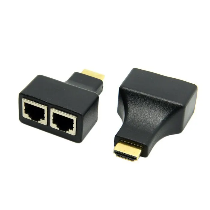 Новинка HDMI более 30 м RJ45 CAT5e CAT6 UTP LAN Ethernet балун-расширитель HD 1080P 3D HDTV | Компьютеры и