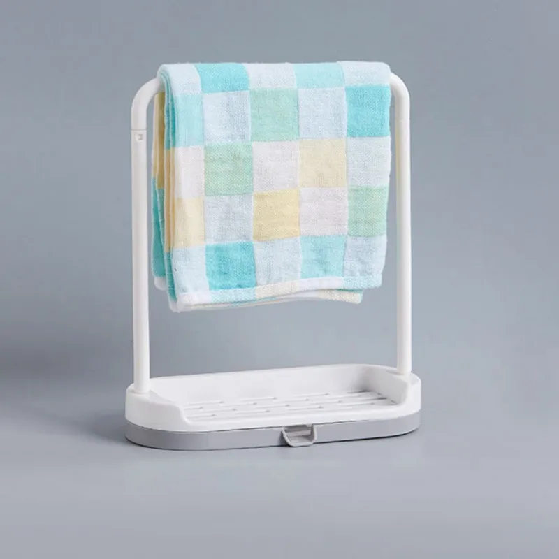 Multi-purpose Storage for Bathroom Towel Clothes Dryer Plastic Washing Kitchen Dressing with Sponge Tray Holder | Дом и сад