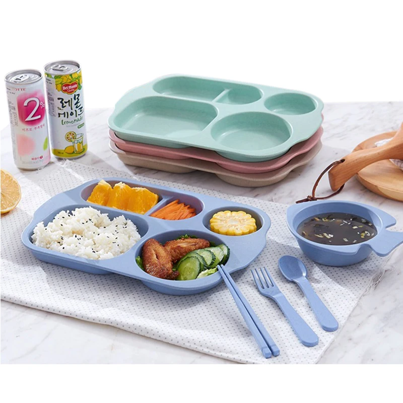 Еда Класс пшеницы Коробки для обедов детей многофункциональный Bento box