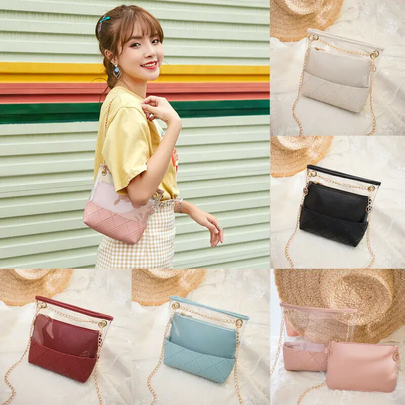 Новинка 2019 хит роскошная прозрачная сумка с золотыми цепочками сумочка женский