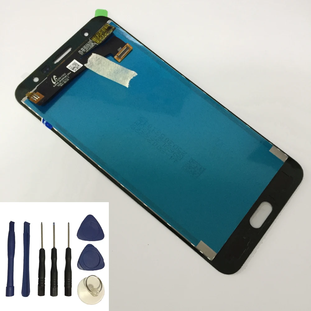Регулируемая яркость для Samsung Galaxy J7 Prime G610F G6100 G610M сенсорная панель дигитайзер + ЖК