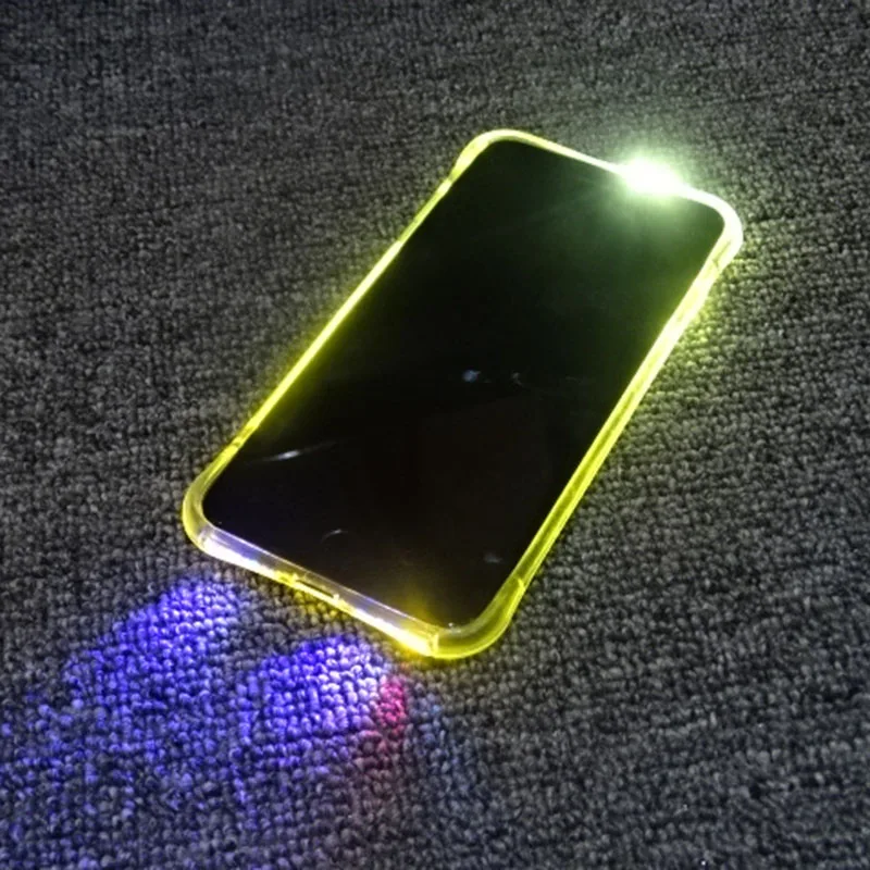 Hot Speaker LED Light Glow Night Cool Flash Light Sensor Cable For IPhone 6 6plus 6s 6S PLUS 7 7 PLUS 8 led light