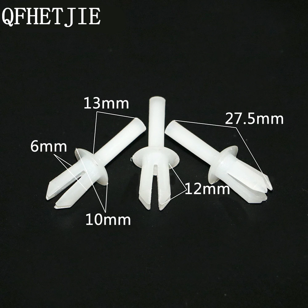 30 шт. 6 мм отверстие бампер колеса внутреннее крыло зажимы для бровей подкладка