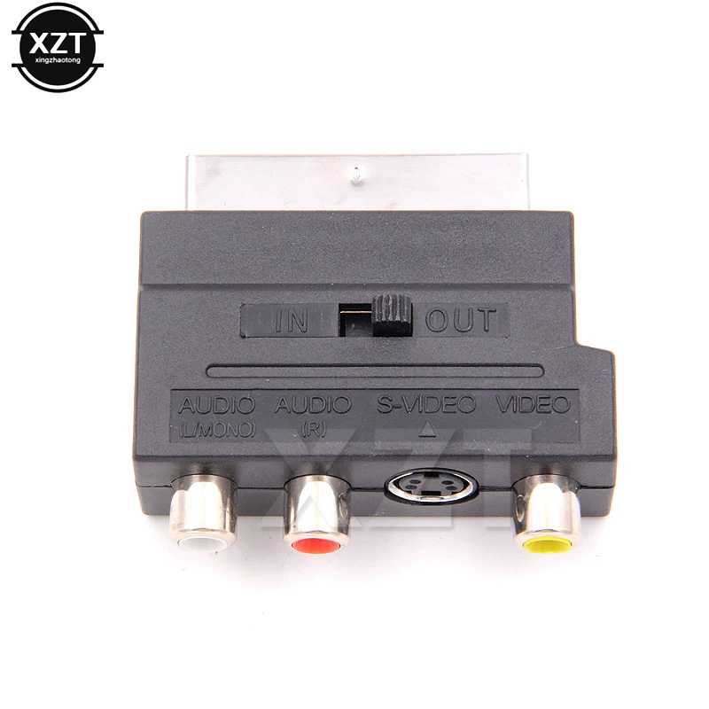 3 шт./лот мини RGB Scart Композитный RCA S Video AV TV Аудио Женский конвертер адаптер для