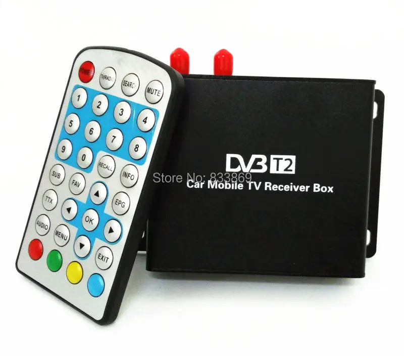 Автомобильный DVB T2 цифровой ТВ приемник двойной тюнер USB HDMI для России Таиланд