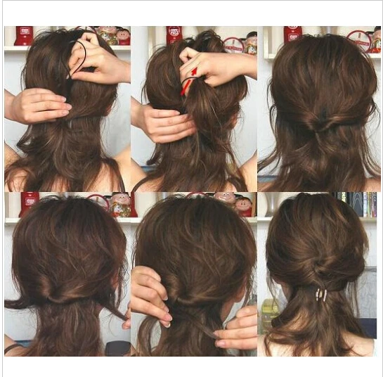 2 компл./лот лидер продаж шикарная Волшебная коса с хвостом заколка для волос