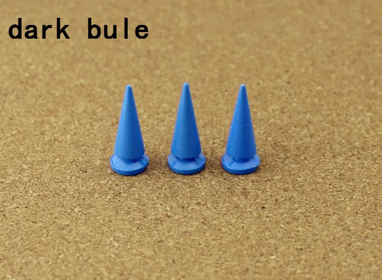 dark blue 10 шт 10*26 мм Цветные Шипы и заклепки для одежды DIY Ручная работа крутые панк заклепки для одежды для кожаных сумок и обуви - Цвет: dark blue