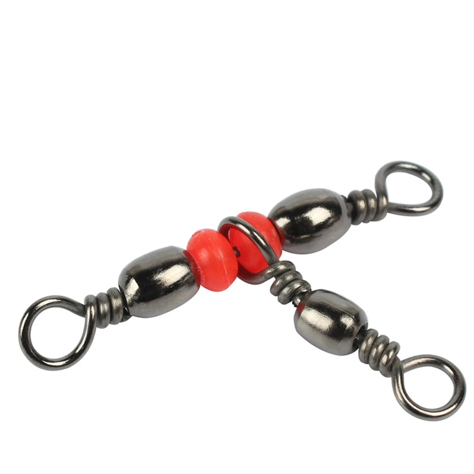 20 шт./лот тройное вертлюжное кольцо из латуни с трехходовым поперечным кольцом