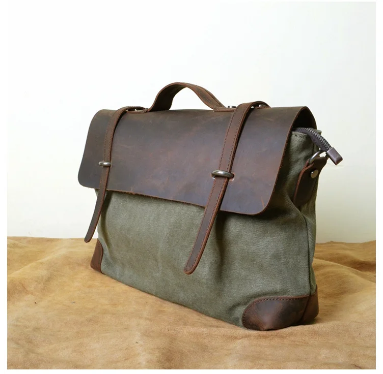 Бесплатная доставка 2019 Модные Винтажные коммерческих из воловьей кожи сумки