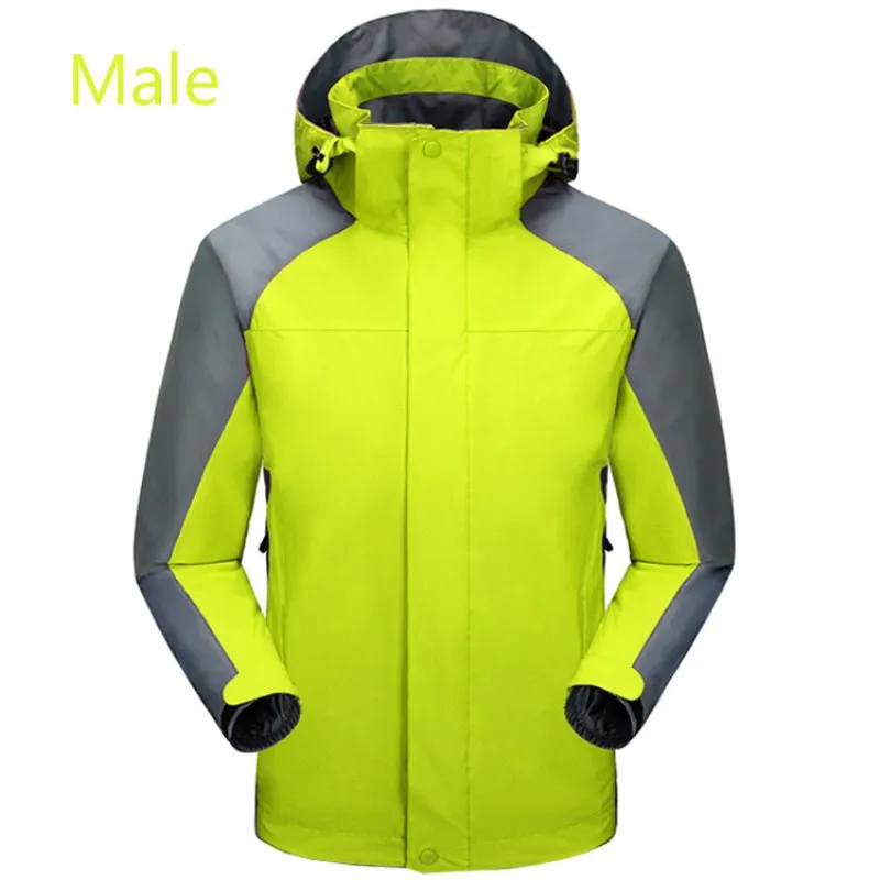 

Men Women Outdoor windproof waterproof thermal assault suit two sets of removable inner gallbladder ski climbing