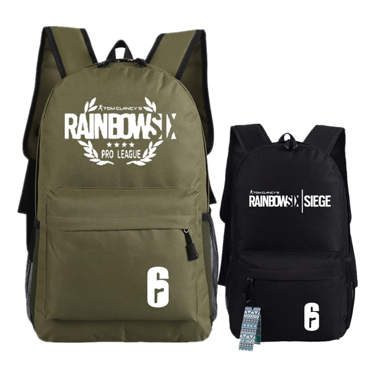Игровой рюкзак Tom Clancy's Rainbow Six Siege, мужской военный рюкзак, унисекс, школьные сумки для студентов, брезентовый Рюкзак для ноутбука, рюкзак для путешествий