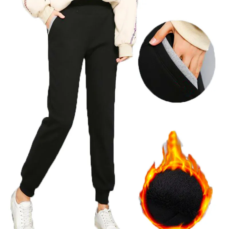 2018 плотные штаны с эластичной резинкой на талии свободные хлопковые шаровары