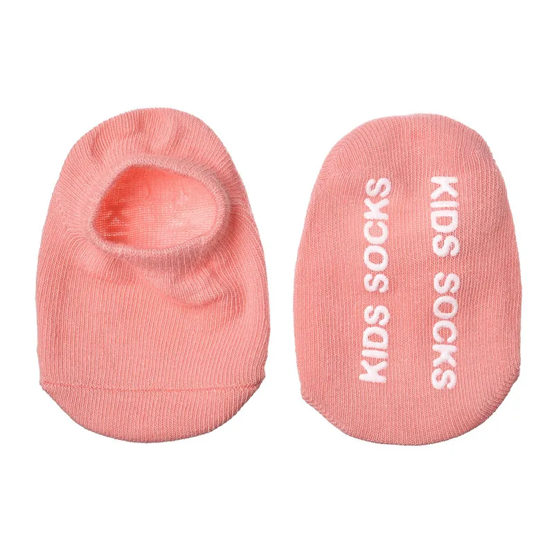 pink LIEBE ENGEL/5 пар/партия, лидер продаж, летние носки для малышей хлопковые короткие Нескользящие короткие носки для маленьких мальчиков и девочек, однотонные - Цвет: pink