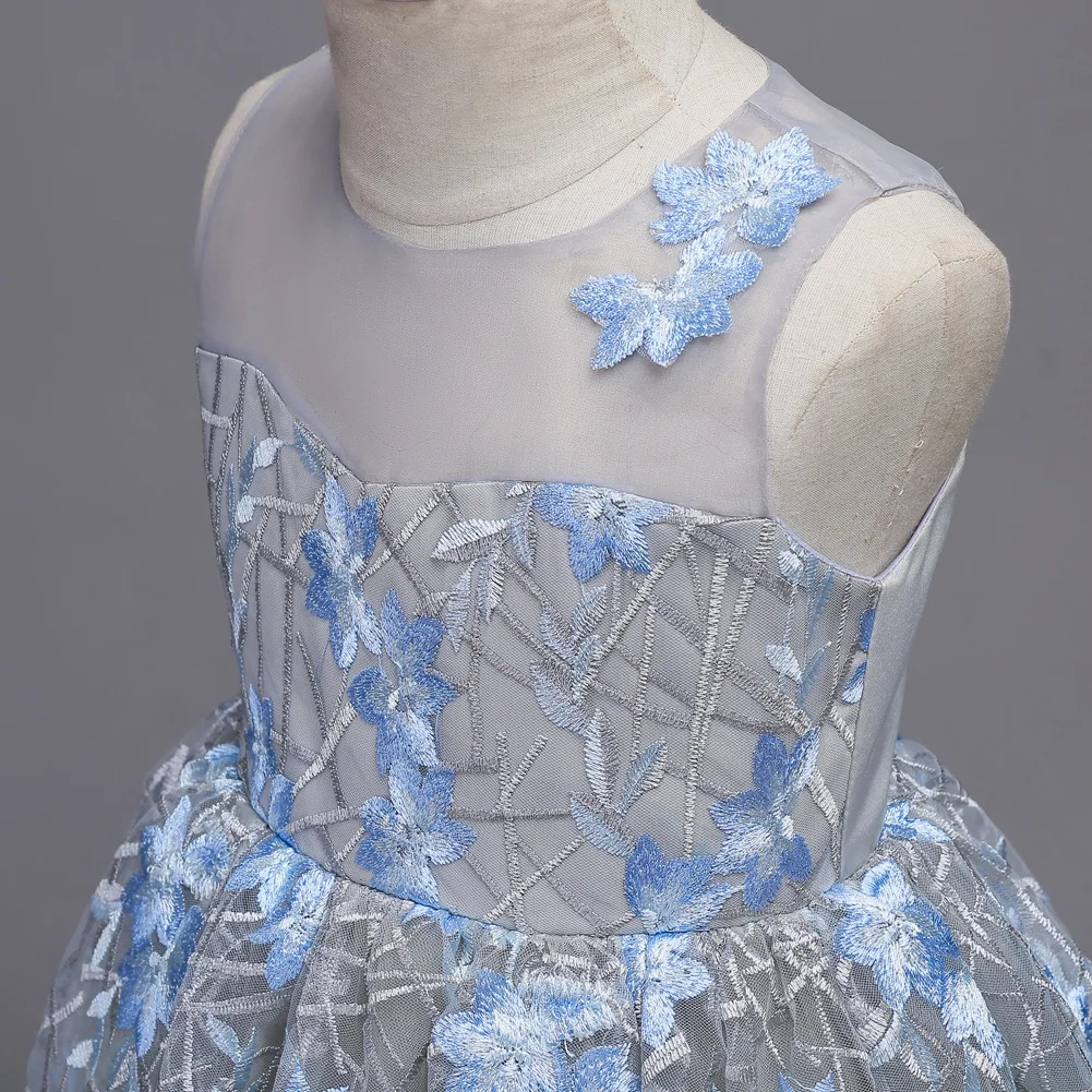 Детские платья для девочек с цветочным рисунком официальная одежда цветочный