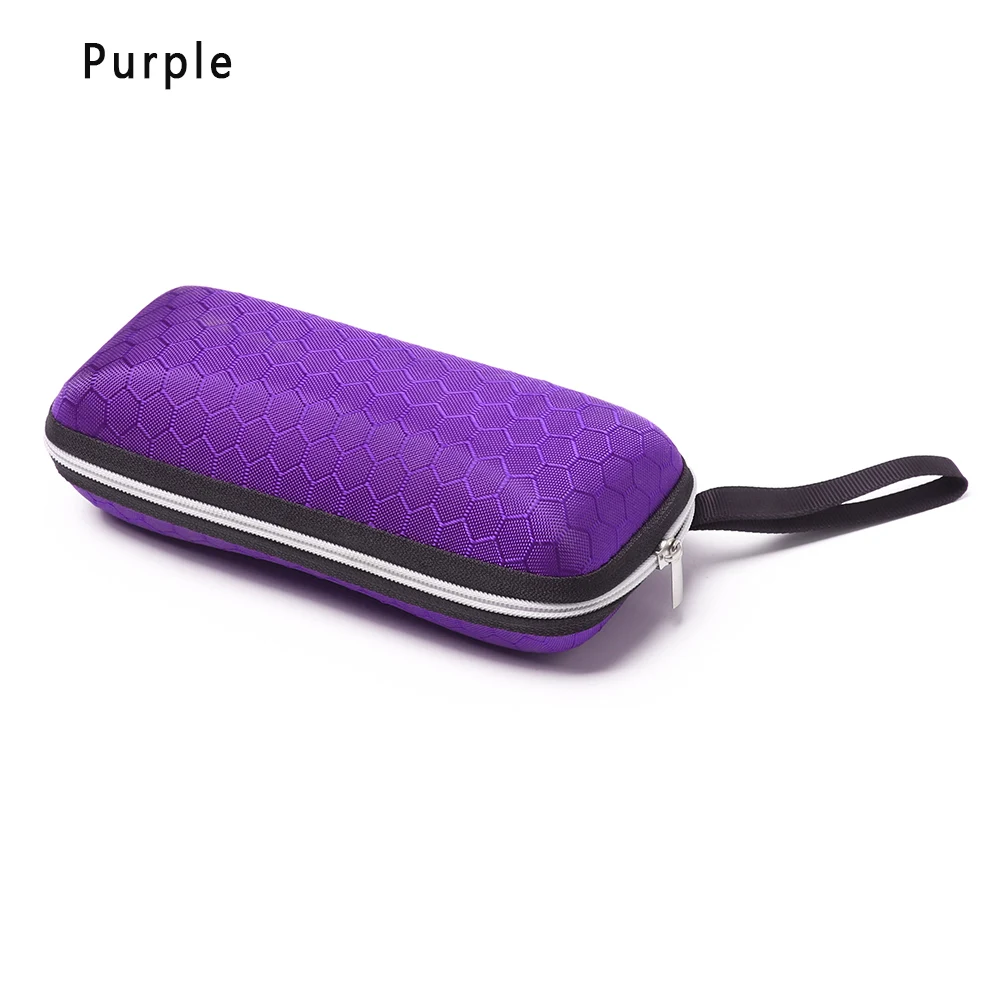 Style2-Purple Новые модные чехлы для очков, чехол для солнцезащитных очков, чехол для женщин, коробка для очков со шнурком на молнии, Чехол для очков s для мужских классов - Цвет: Style2-Purple