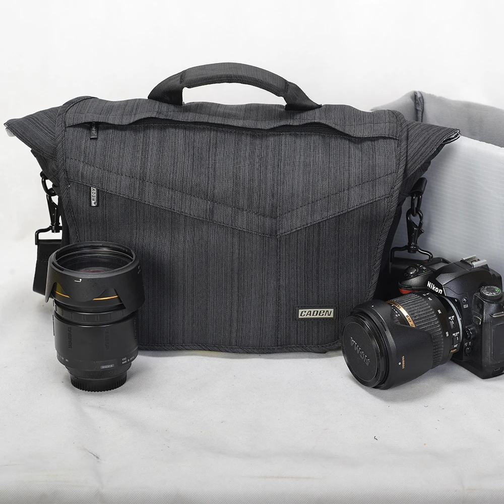 Сумка на одно плечо для камеры Caden K11 водонепроницаемая сумка DSLR SLR мессенджер Canon