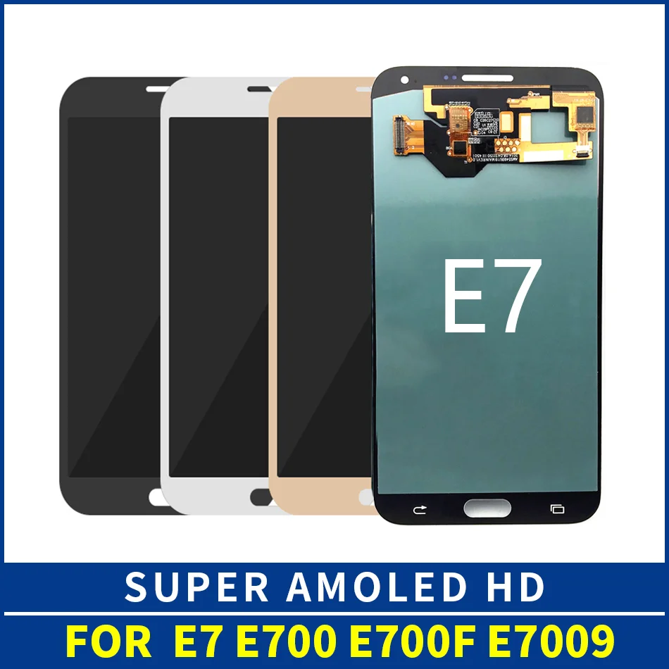 OEM AMOLED LCD Замена для Samsung Galaxy E7 E700 E7000 ЖК-дисплей + кодирующий преобразователь