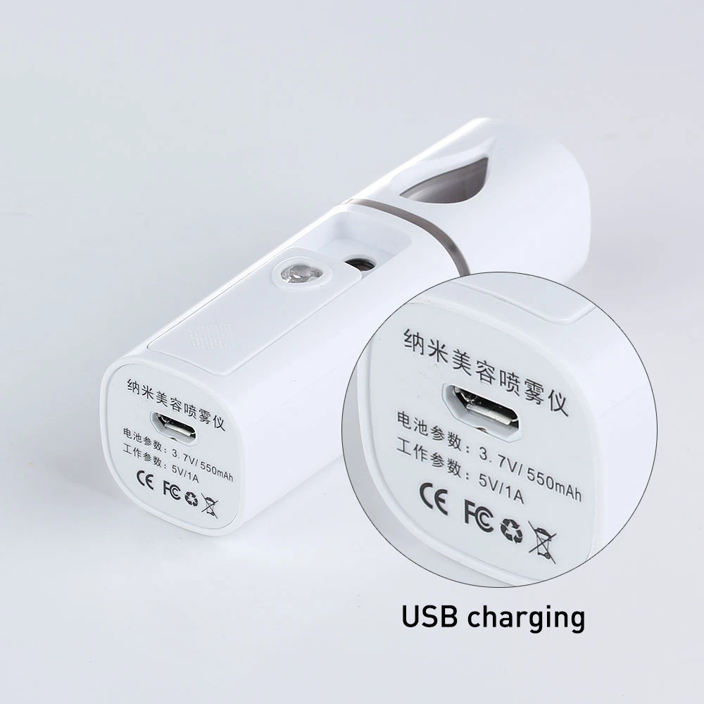 Нано распылитель влаги портативный мини USB спрей для лица увлажняющий