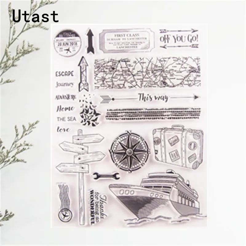 Прозрачные силиконовые штампы/прозрачные резиновые штампы для скрапбукинга