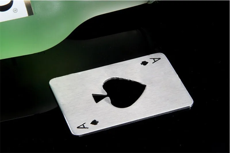 Новинка, стильная, горячая Распродажа, 1 шт., карточка для игры в покер, Ace of Spades, барный инструмент, газировка, пиво, бутылка, открывалка, подарок
