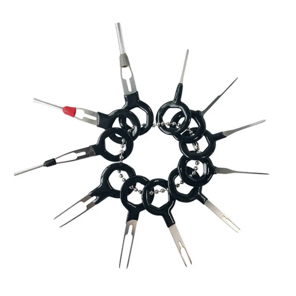 3 pcs 8 pcs 11pcs 18 pcs Auto Car Plug Circuit Board Wire Harness Terminal Removal Hook Pin Crimp Needle Removing Tool For Car