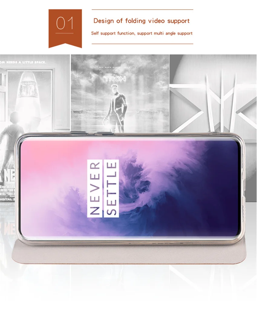 Для Oneplus 7 pro чехол MOFI флип чехол для Oneplus 7 pro Высокое качество кожаный чехол-подставка для Oneplus 7 pro 6,67''