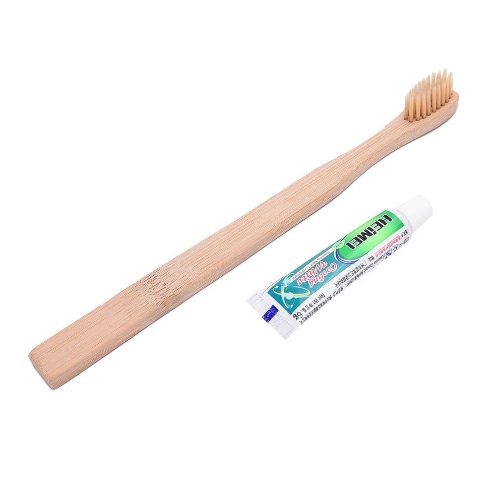Экологичная зубная щётка, бамбуковые зубные щетки для взрослых, средняя Мягкая щетина, capitellum, бамбуковое волокно, деревянная ручка, аксессуары для ванной комнаты