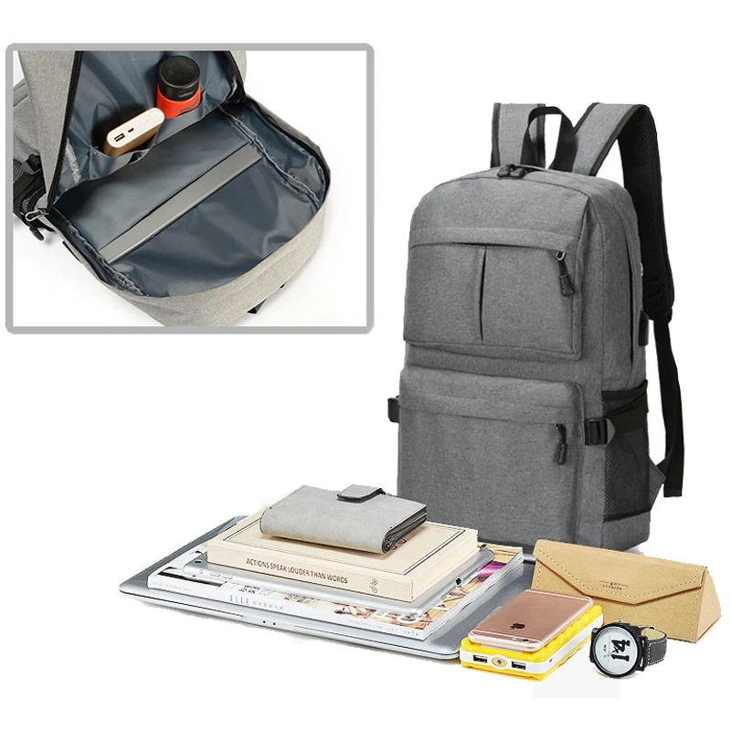 Рюкзак из ткани Оксфорд для мужчин и женщин вместительный школьный ранец с