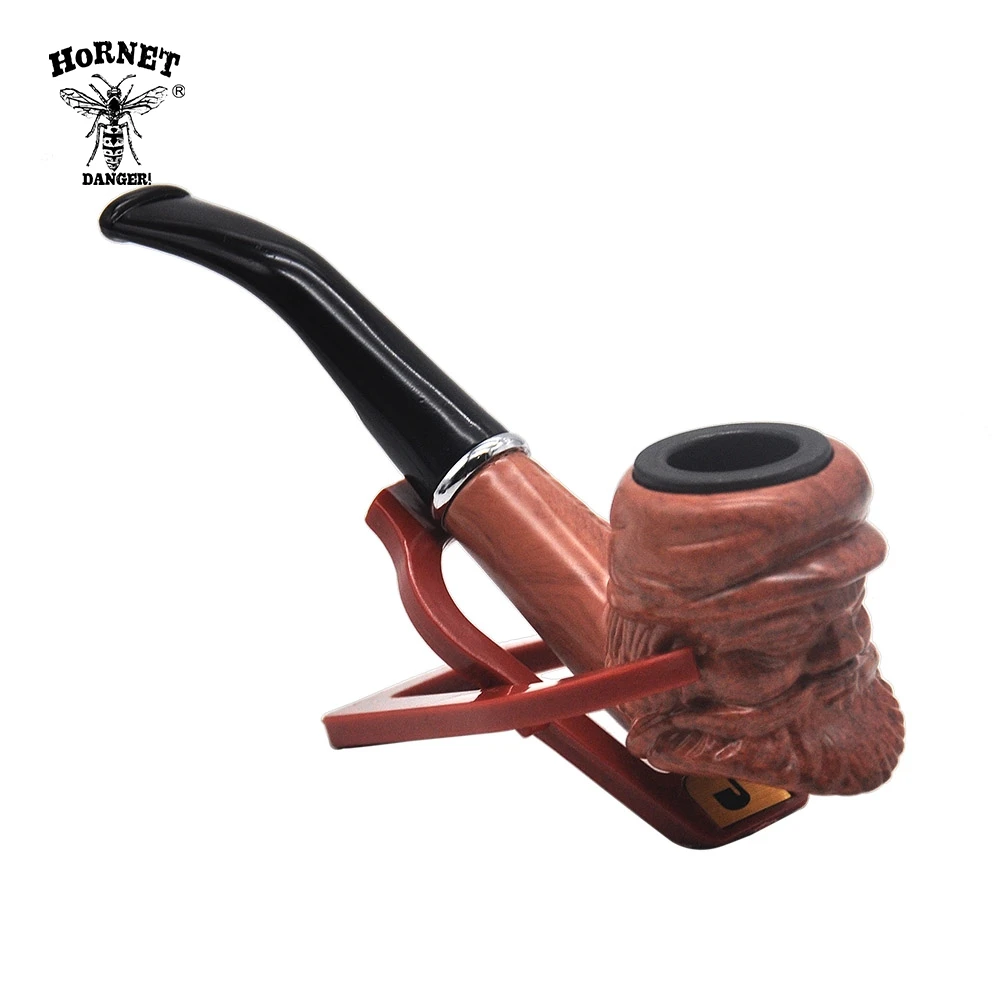 HORNET коллекционные Прочные ручные деревянные табачные трубы металлическая чаша