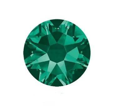 emerald Высокое качество, 8 больших+ 8 маленьких 16 граней, стразы горячей фиксации! Железный кристалл с супер сильным клеем и блестящий светильник - Цвет: emerald