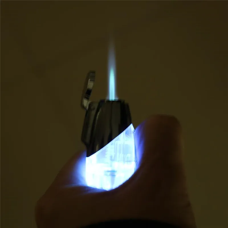 

2018 Creative Compact 1300 C Jet Turbo Torch Butane LED Gasoline Olives Keychains Lighter