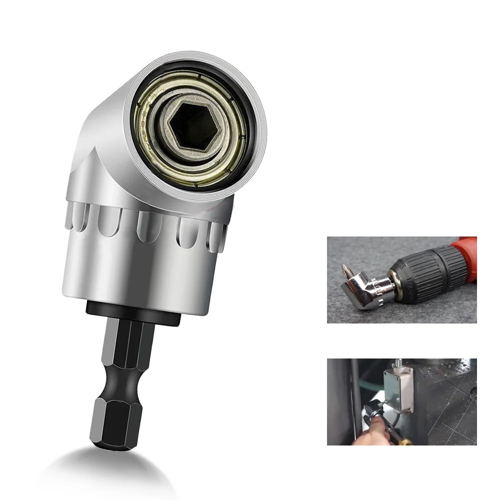 

Screwdriver Set 105 Degree Angle Socket Holder Adapter Adjustable Bits Drill Bit Angle Screw Driver Tool Hex Bit Socket 1/4inch