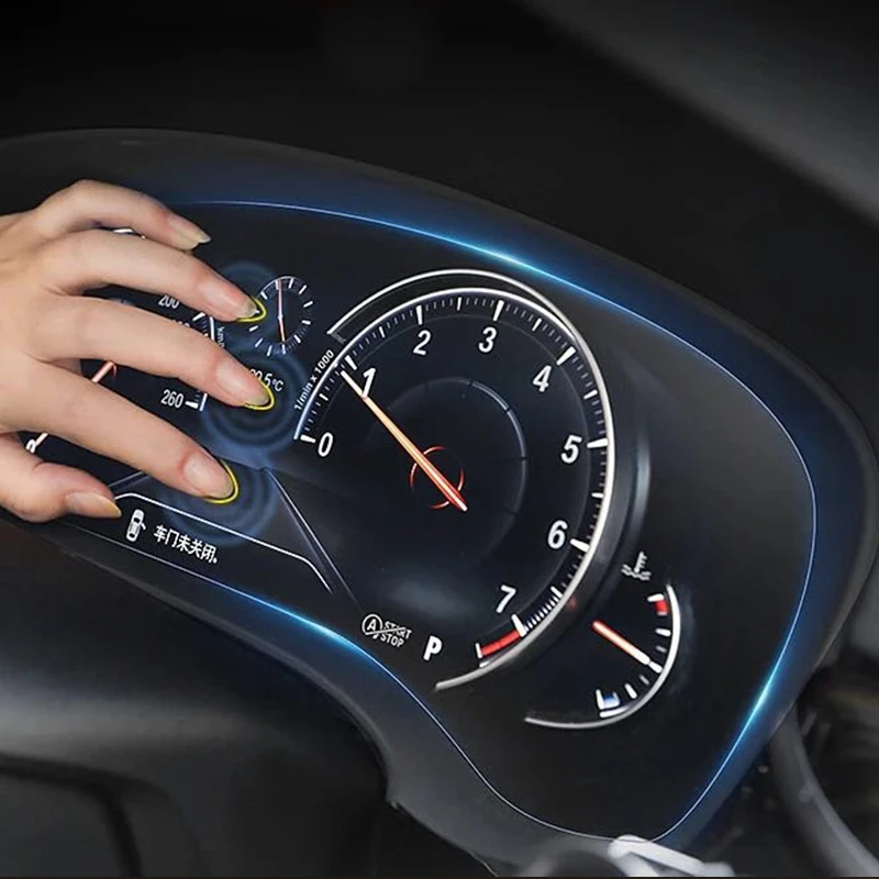 Для hyundai tucson- панель приборной панели Защитная крышка скоростной инструмент пленка приборная панель экран защитная наклейка
