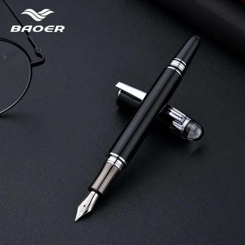 Baoer79 авторучка роскошная хрустальная голова Бизнес Офис чернильная ручка пилот