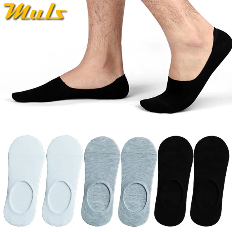6 парт/лот хлопковые мужские носки супер качество невидимые нескользящие летние - Фото №1