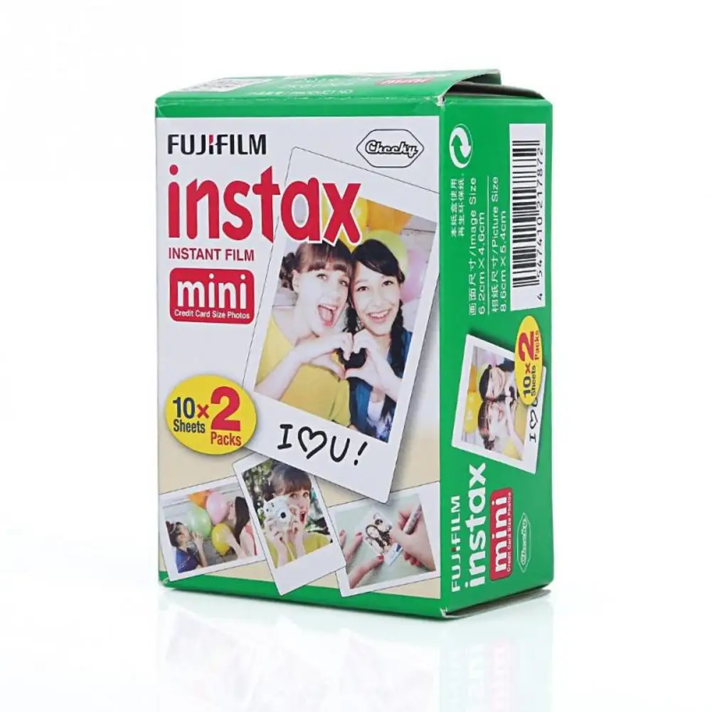 20 sheets wide edge Fujifilm Instax Mini 9 Film white 3 inch 10 20 30 40 50 60 100 Sheets For Polaroid FUJI Instant Photo Camera Mini 9 8 7s 70 90 - Цвет: 20 sheets wide edge